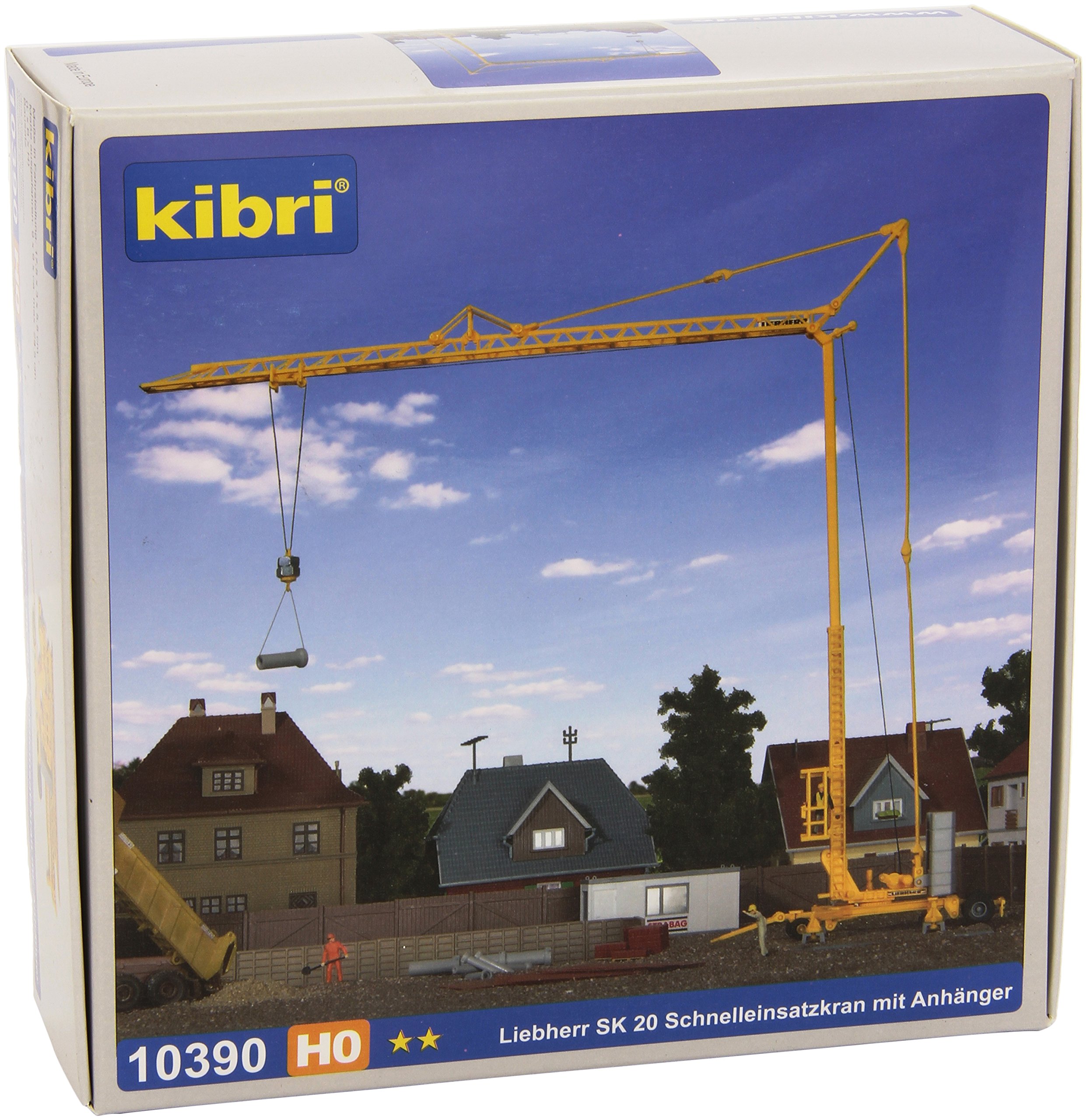 Viessmann 10390 - H0 Liebherr SK 20 Schnelleinsatzkran mit Anhänger