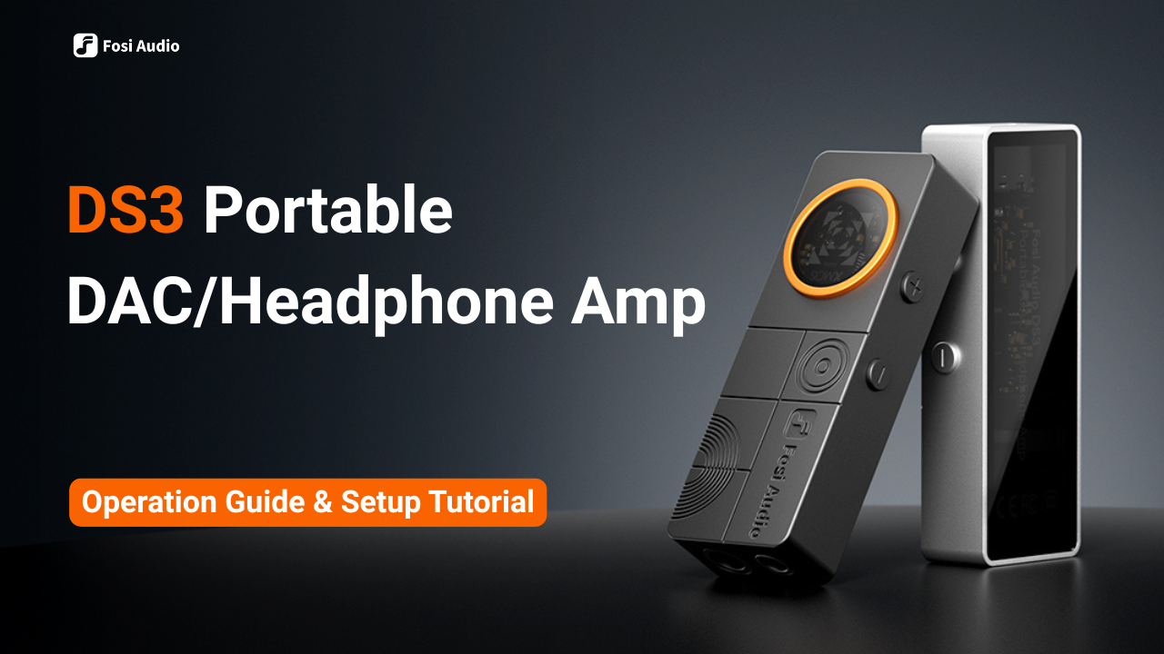 Fosi Audio DS3 USB-C DAC Amp Dongle, Portable Headphone Amplifier