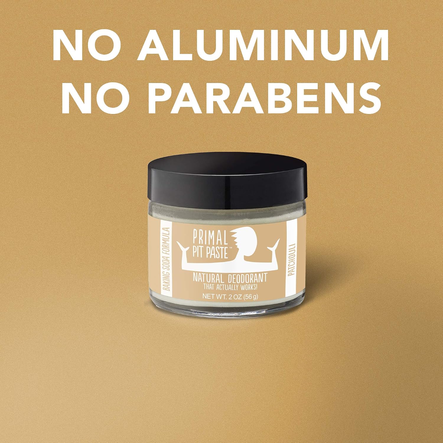 Primal Pit Paste All-Natural Deodorant - Aluminum & Paraben Free - Patchouli Deodorant
