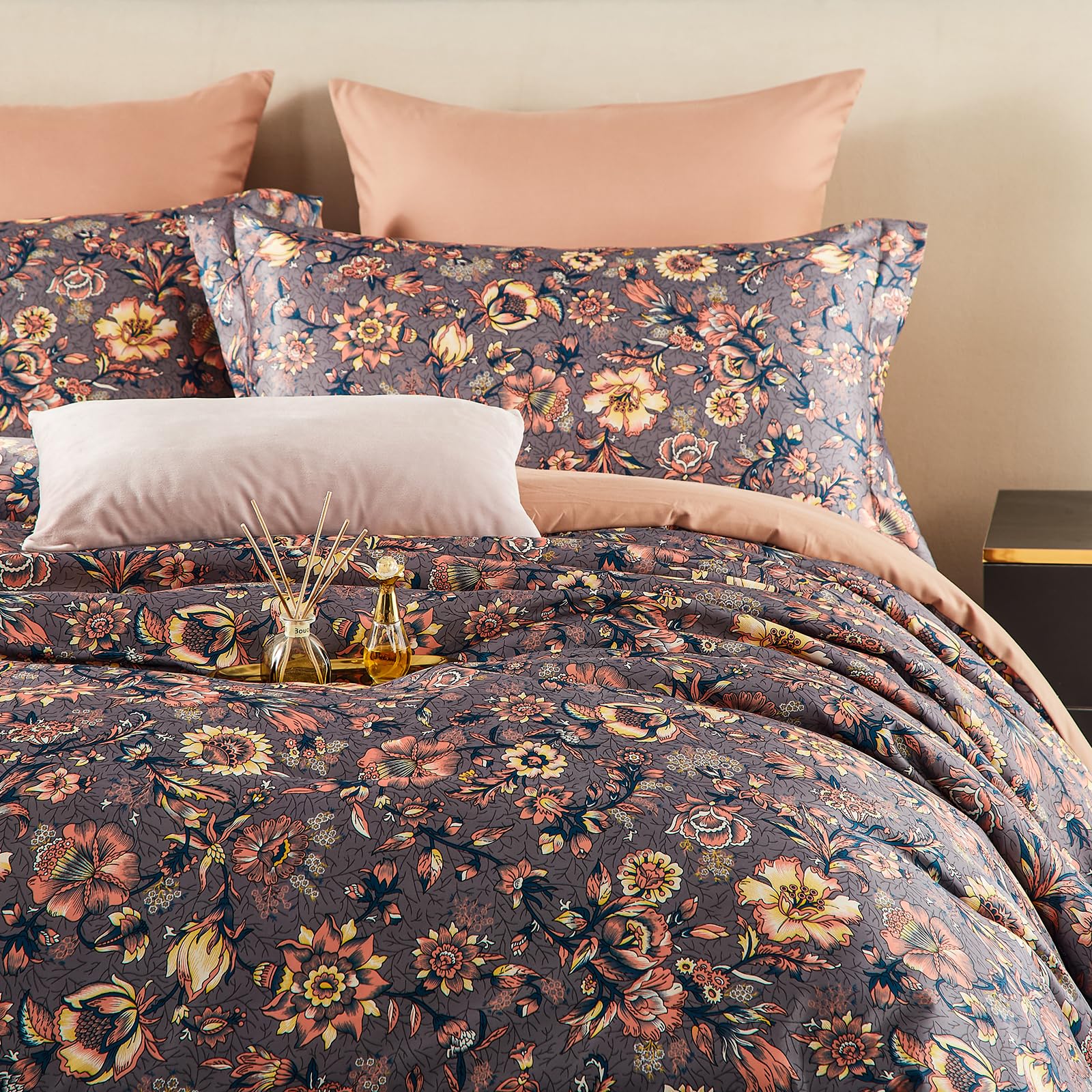 Cupocupa King Size Comforter Set; Bed in A Bag 7 Pieces Comforter Sets