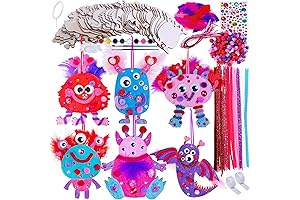 36 Sets Valentine Monster Craft Kits for Kids