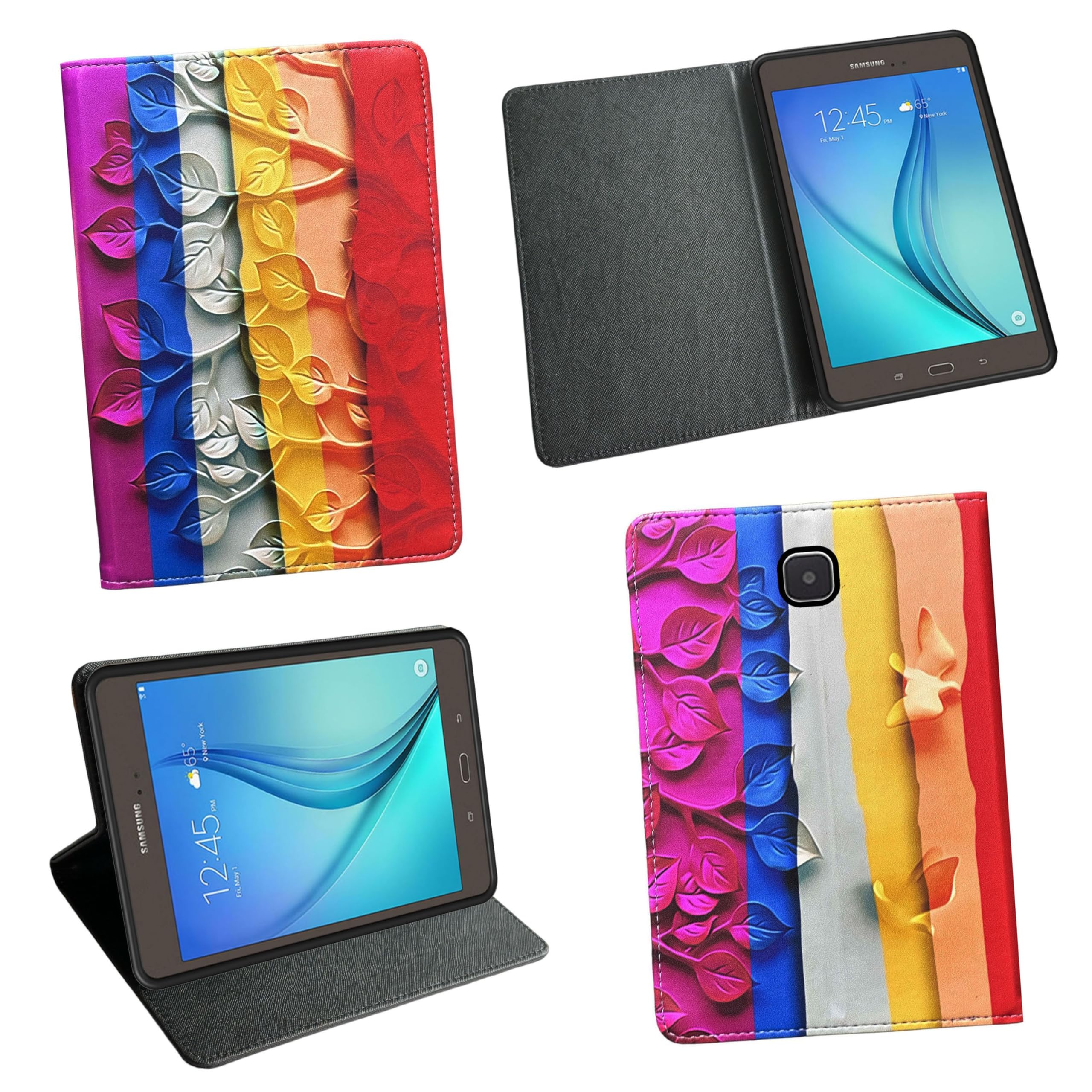 Zaoma Printed Flip Flap Case Cover Compatible for Samsung Galaxy Tab A 8.0 (2015) 8 Inch Model No. : SM-T350 / SM-T355 / SM-T351 Tablet - Multi Color (T355_PRN001) (B0CSK7YDSW) Amazon Price History, Amazon Price Tracker