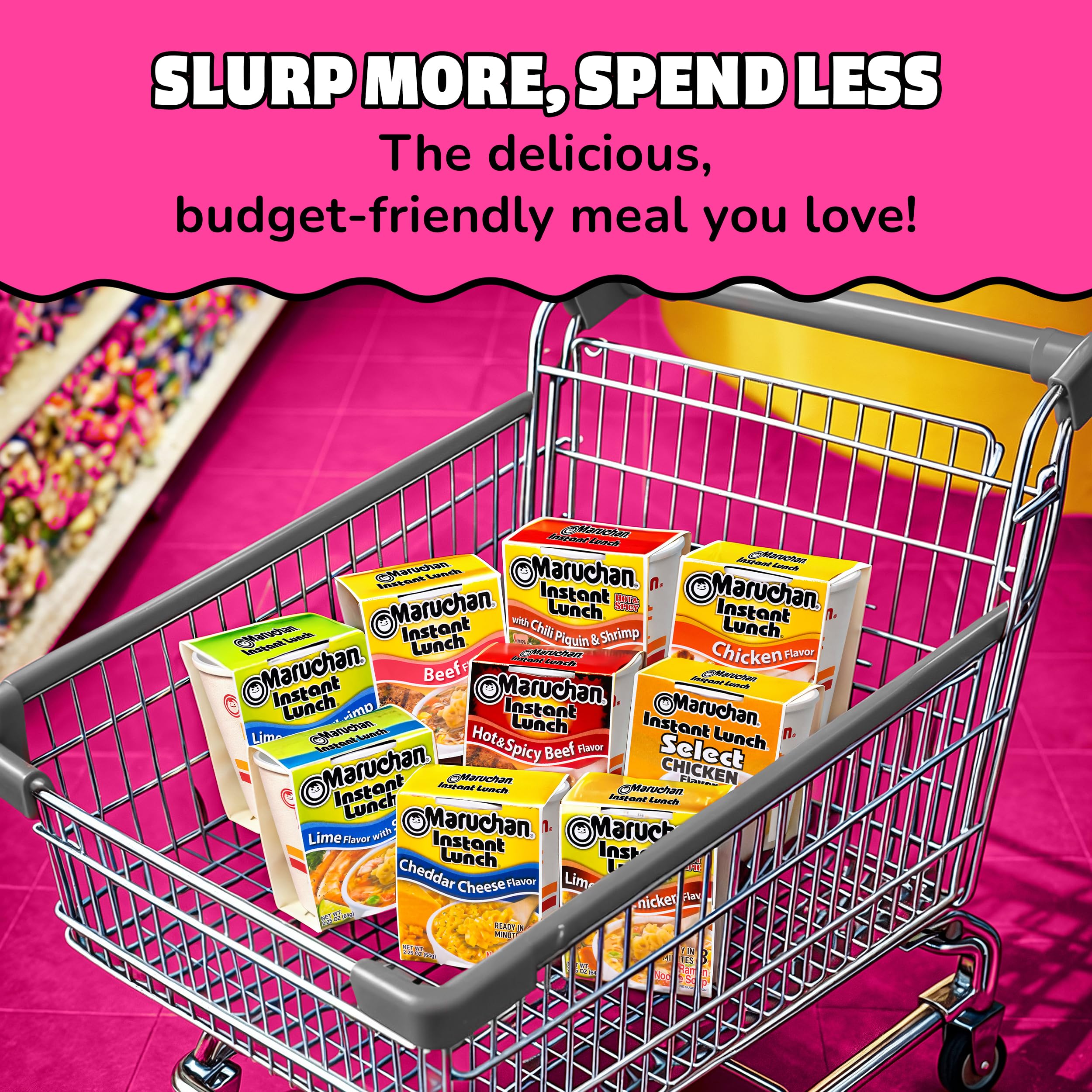 Maruchan Instant Lunch, Lime Chili Shrimp, 2.25-Ounce Packages (Pack of 12)
