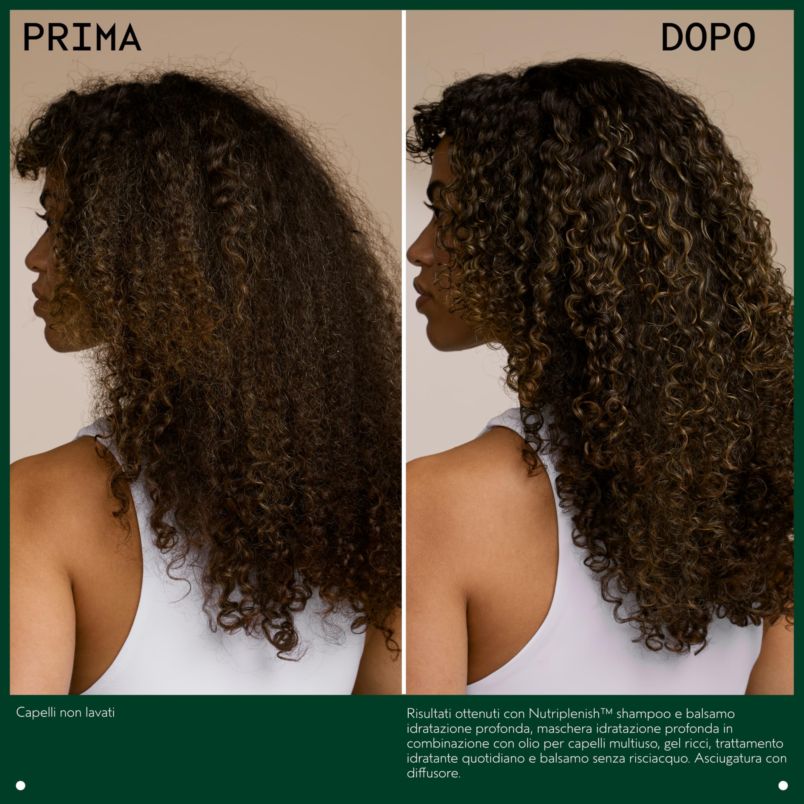 Aveda Nutriplenish Maschera trattante Idratazione profonda - Maschera idratante per capelli secchi e sfibrati - Olio biologico di melagrana e cocco burro di mango (200 ml)