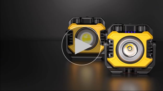 【動作品】 健康用品 brightlight me+ Samyoung 2 Pack 2400LM Magnetic Rechargeable Work Light, 28
