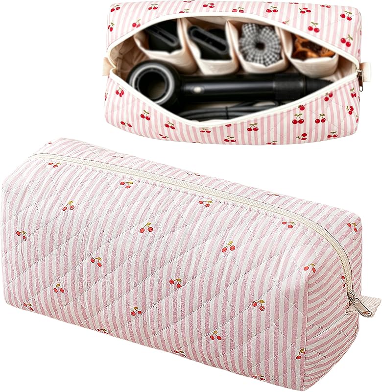 Necessaire de viagem acolchoada GISMTR para ferramentas de cabelo, com zíper, 20,07 x 12,95 x 13,46 cm