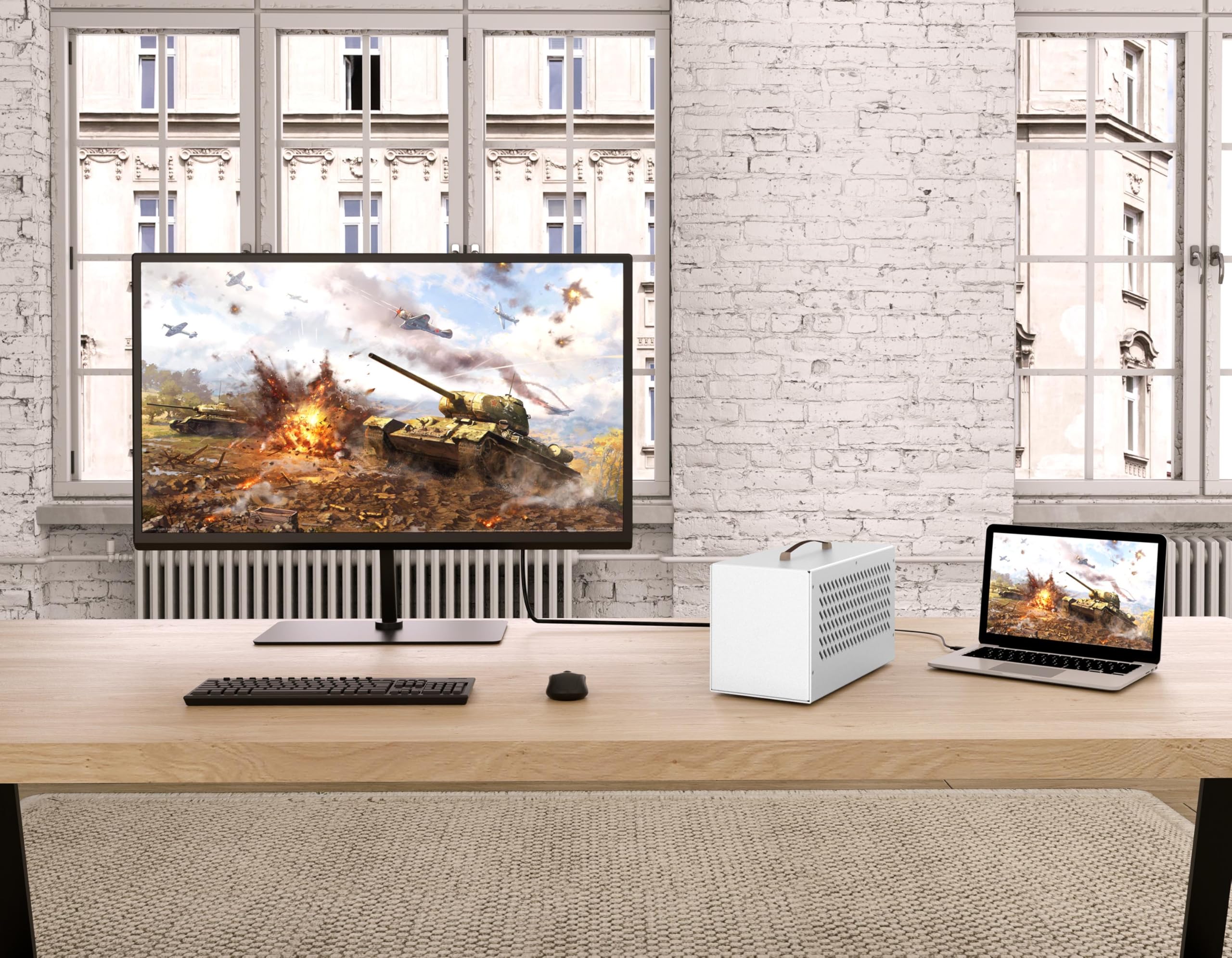 TREBLEET Gabinete compacto eGPU compatível com Thunderbolt 3