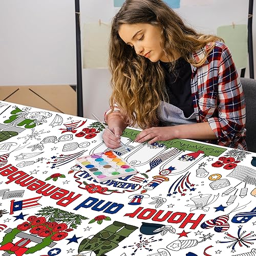 Miniatura 5 de OHOME Póstermantel gigante de mandala para colorear, 30 x 72 pulgadas, pancarta gigante de papel para colorear para adultos, niños, adolescentes,