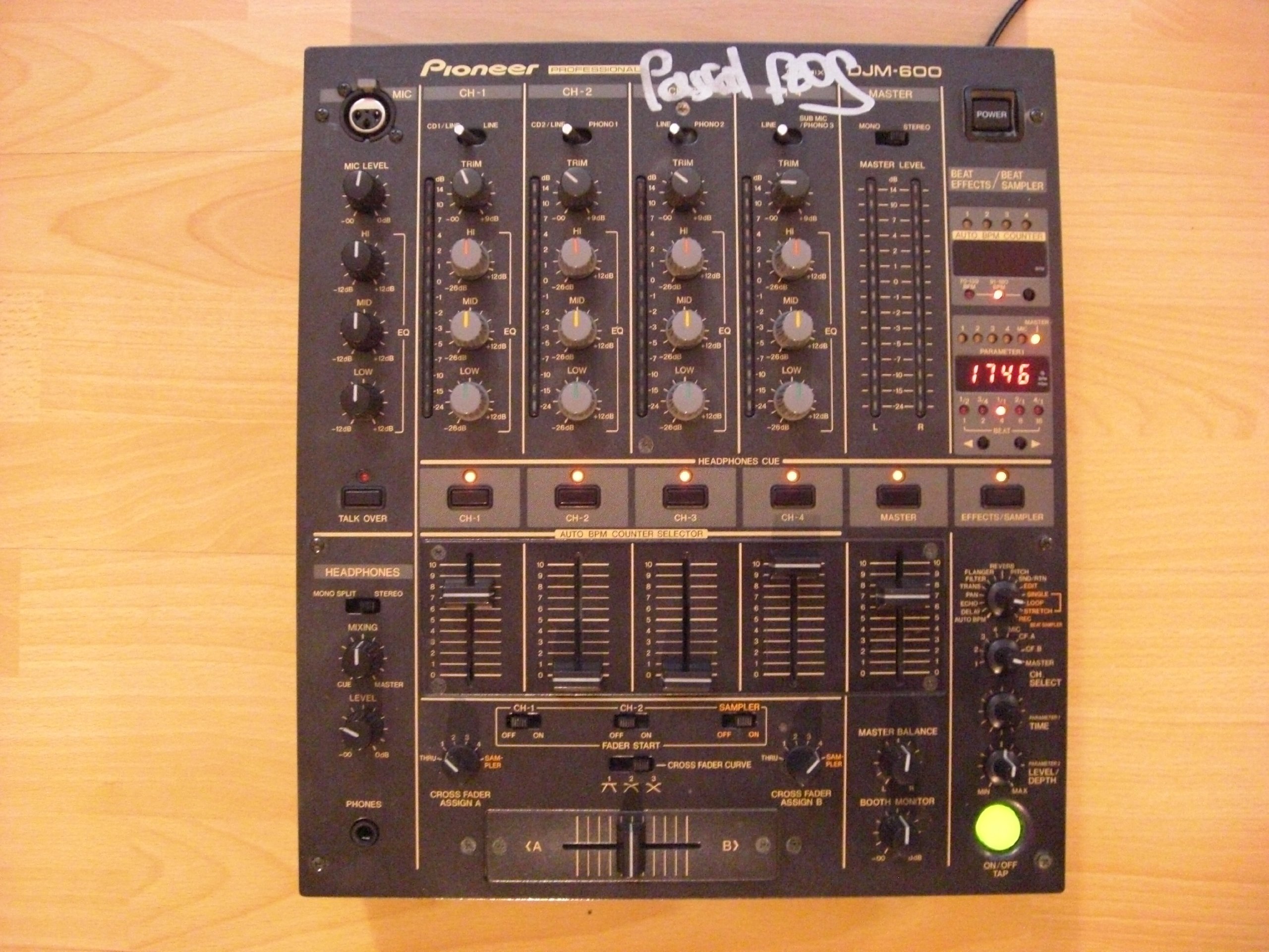 Pioneer Djm-600 Mischpult Schwarz