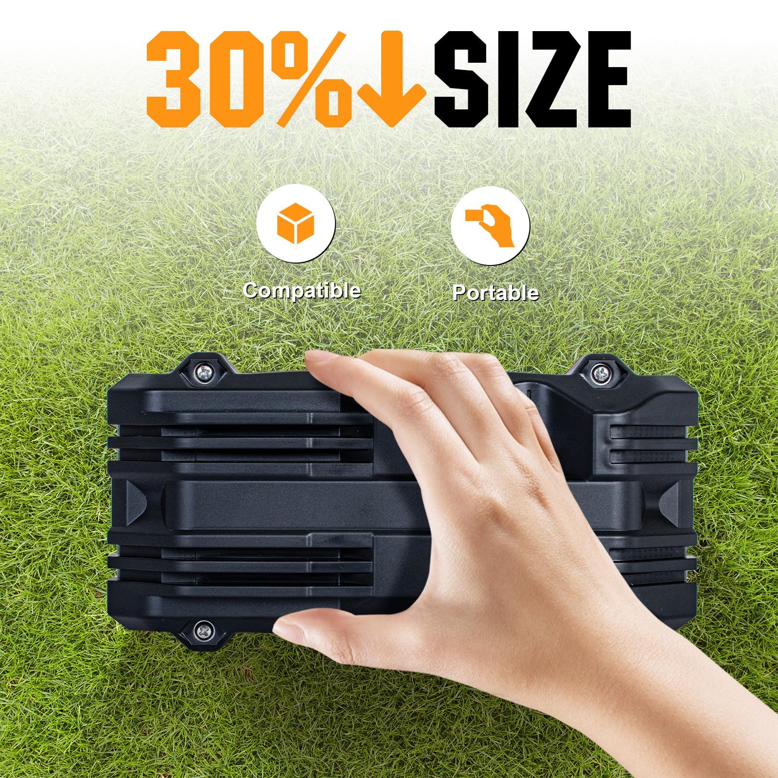 ECO-WORTHY Batería de litio LiFePO4 de 256 Wh, 12 V, 20 Ah, 12 V, con protección BMS y hasta 15000 ciclos profundos para camping, motor de trolling, barco