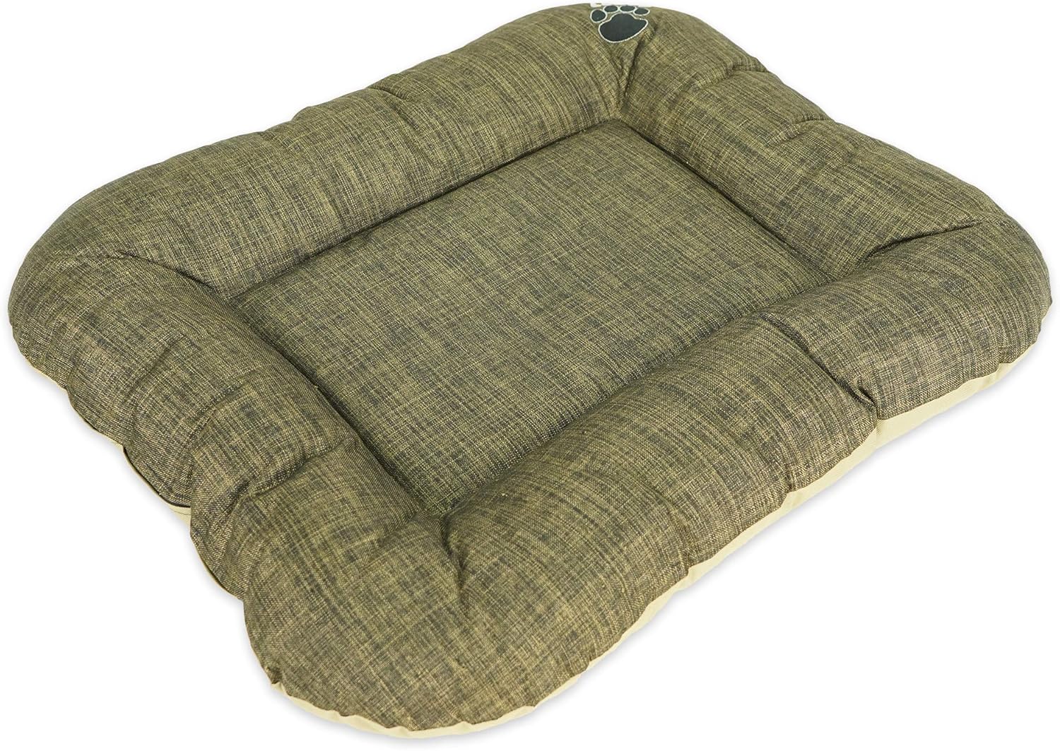 SUSSEXHOME Pets 27.2 x 22.5 x 3.55 Inches Waterproof Dog Pillow for Small Dogs - Tear-Resistant Washable Dog Bed - (SAGE)