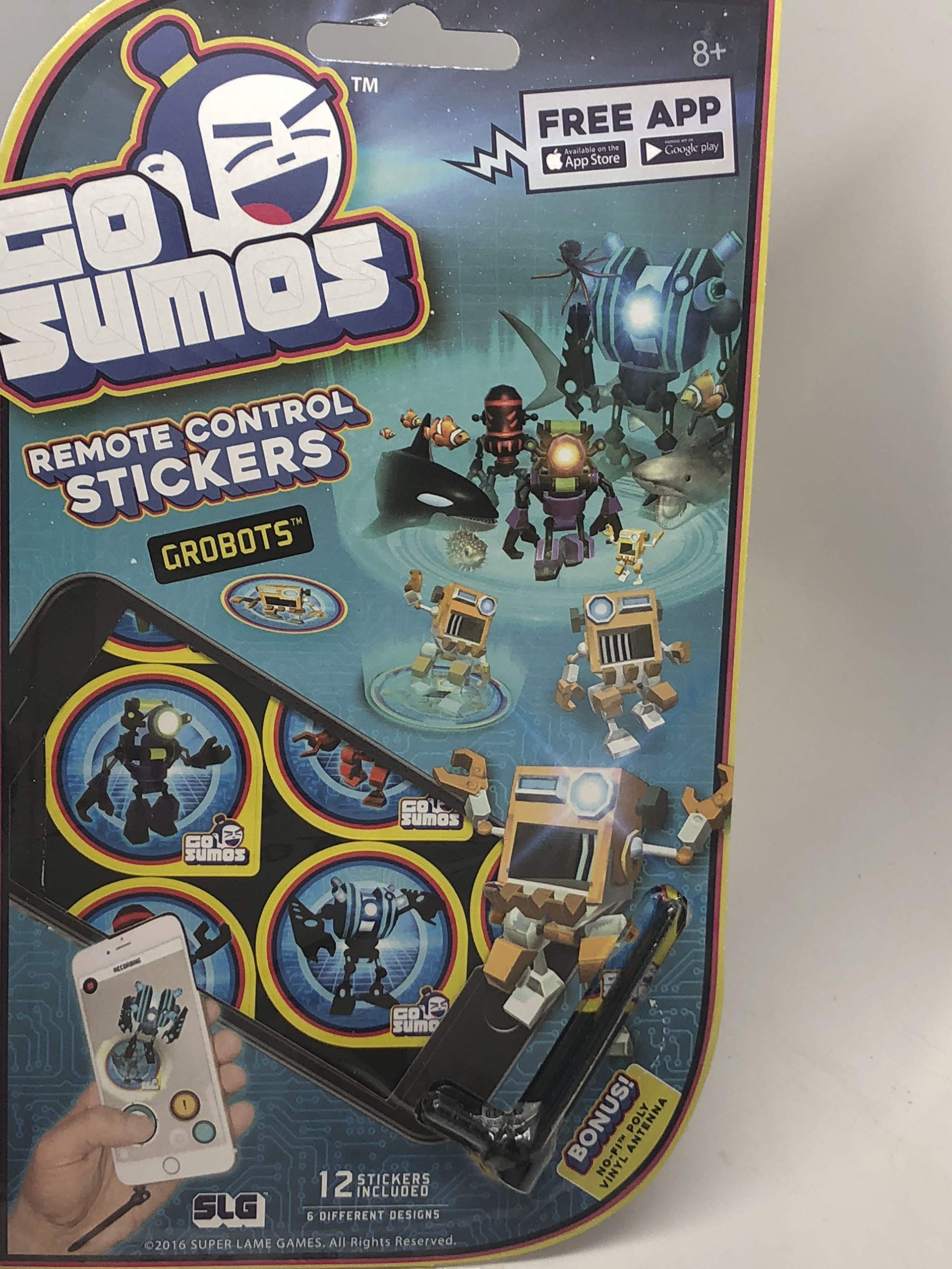 Super Lame Games GO SUMOS Remote Control Stickers GROBOTS