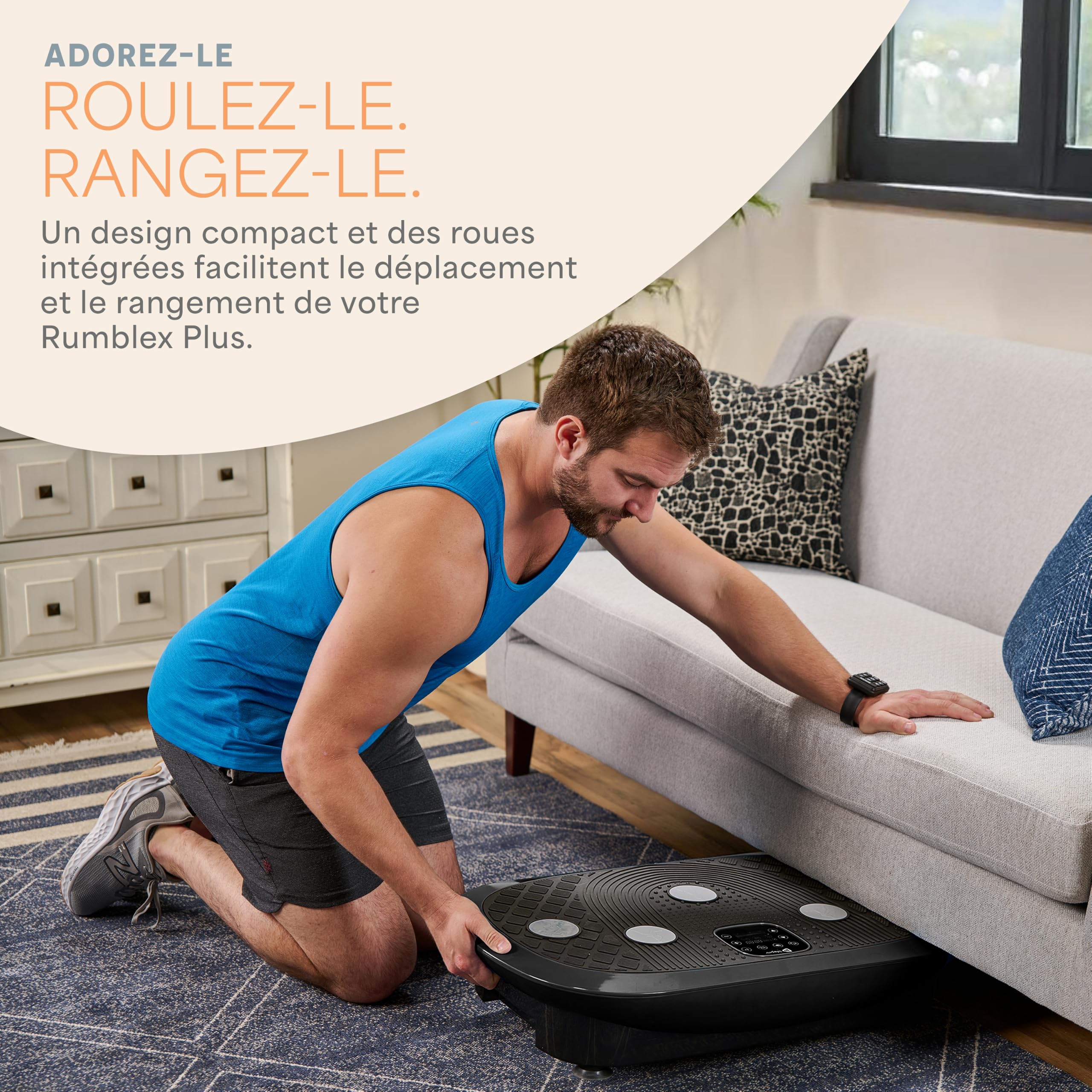 LifePro Rumblex Plus 4D Machine d'exercice à Plaque vibrante pour Corps Entier avec télécommande écran LCD