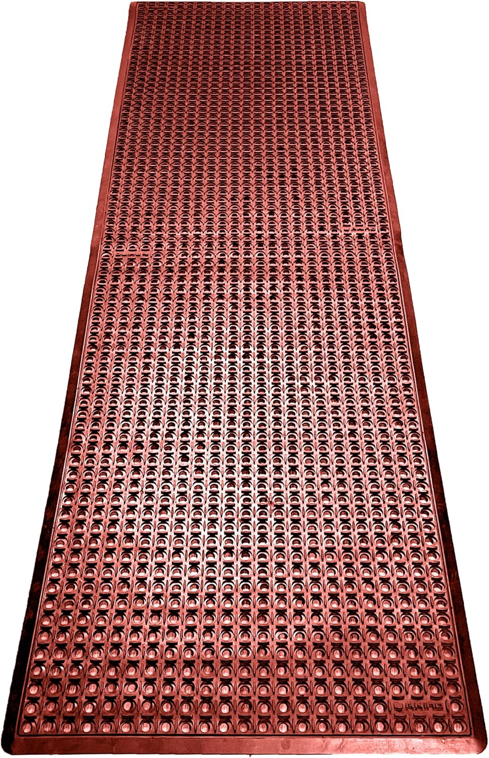 Rhino Mats, B-Series Anti-Fatigue Drain-Thru, Grease Resistant, Non-Slip Drainage Floor Mat for Restaurant, Kitchen, Pool, Car Wash, Lab, Gyms, Workplace, Docks or Anywhere (Black, 3' x 10' x 3/4")
