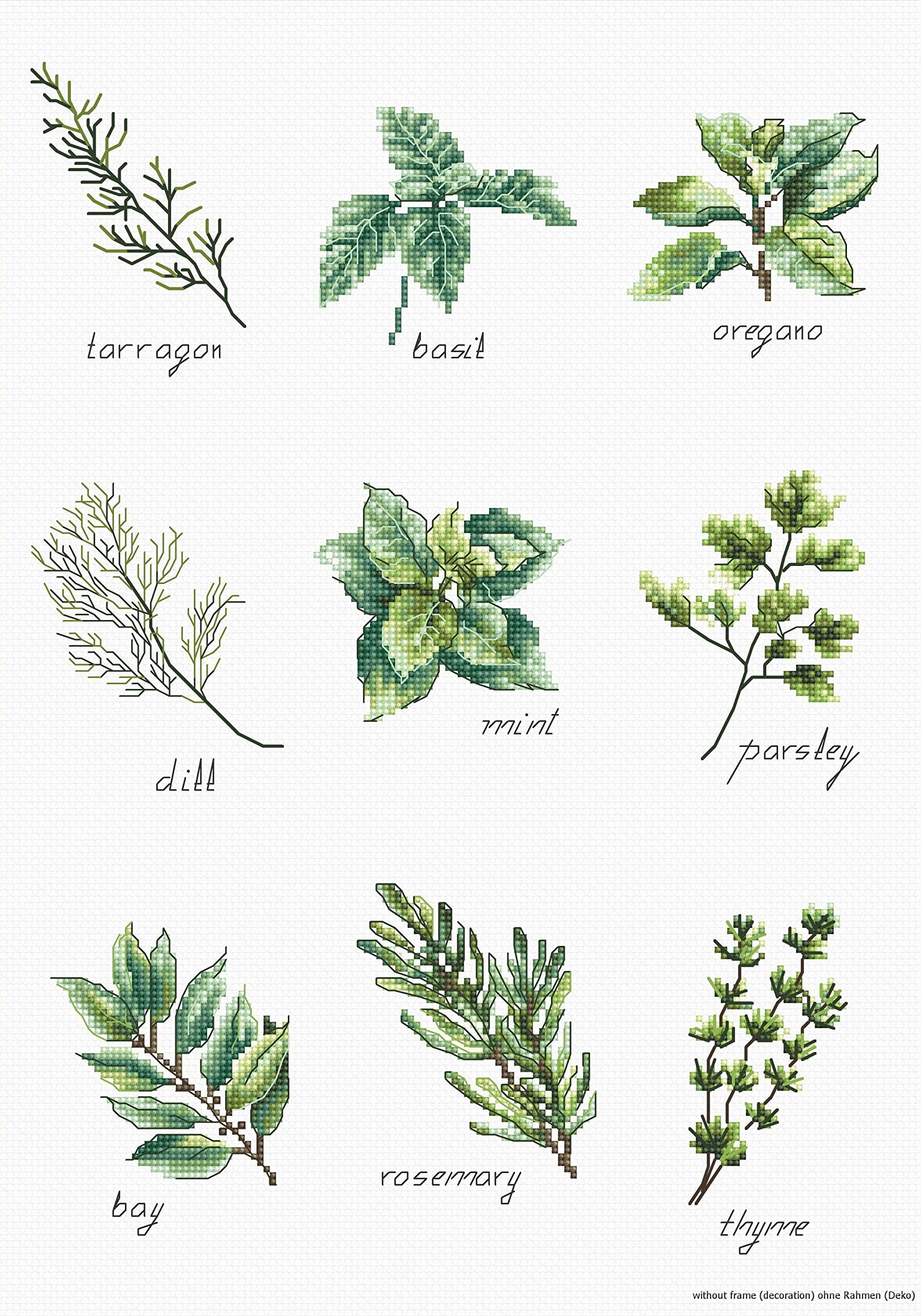 Luca-S Counted Cross Stitch kit Spices and Herbs I 21.5x30.5cm