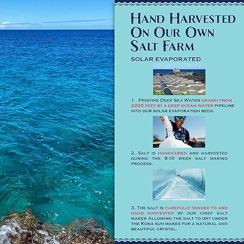Miniatura 6 de Sea Salts Of Hawaii Pure Kona - Sal marina hawaiana de sal marina profunda, botella de 3.5 onzas, fabricada en Hawái