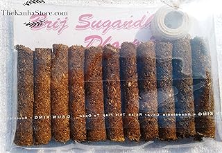 Brij Sugandha Brij Sugandha Dhoop Batti Desi Cow Dung – Pack of 11 Dhoop Batti for Puja & Mosquitoes Repellent with Loban Guggal Frankincense Havan Samagri etc. by The Kanha Store