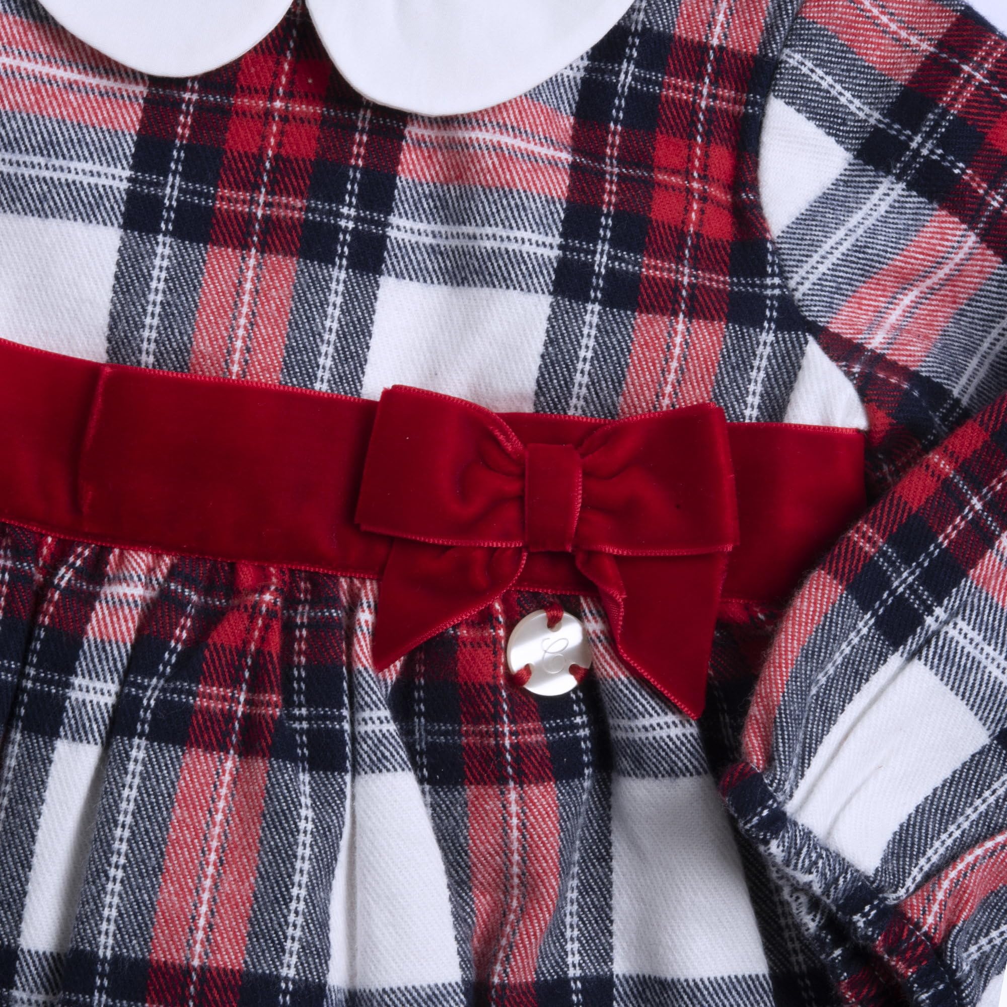 Chicco, Vestito Natale Neonata e Bambina, con Comoda Apertura sulla Schiena, in Caldo e Morbido Tessuto, Lavabile in Lavatrice, Abbigliamento Neonata e Bambina, Idea Regalo Bambina, Designed in Italy