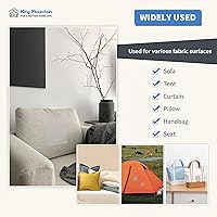 Vista 5 de KING MOUNTAIN Canvas Repair Patch 9 x11 Inch 2 Pcs Self-Adhesive Waterproof Fabric Patch for Sofas, Tents, Furniture,Tote Bags, Car Seats