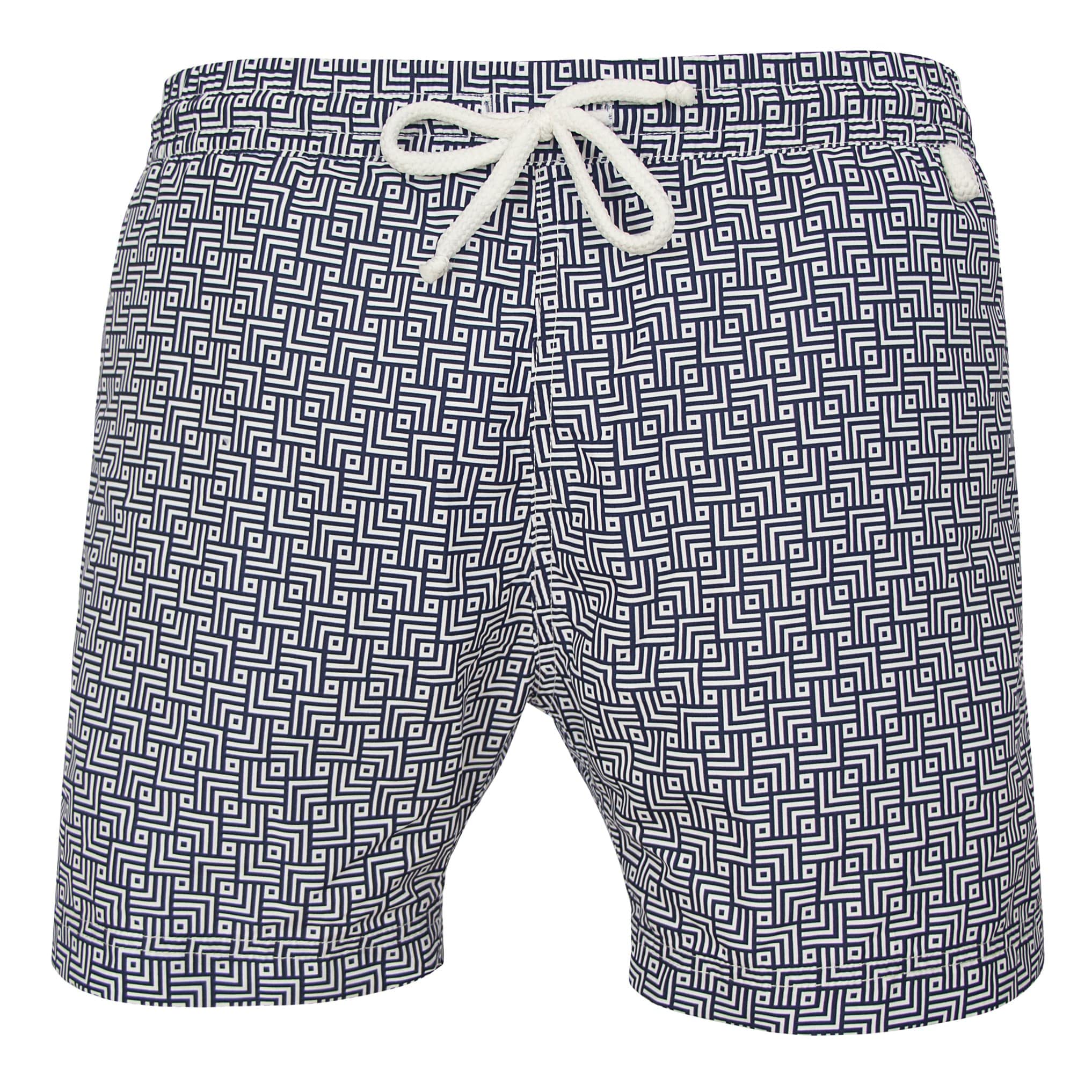Maillot short de bain homme Montauk 8034 bleu blanc