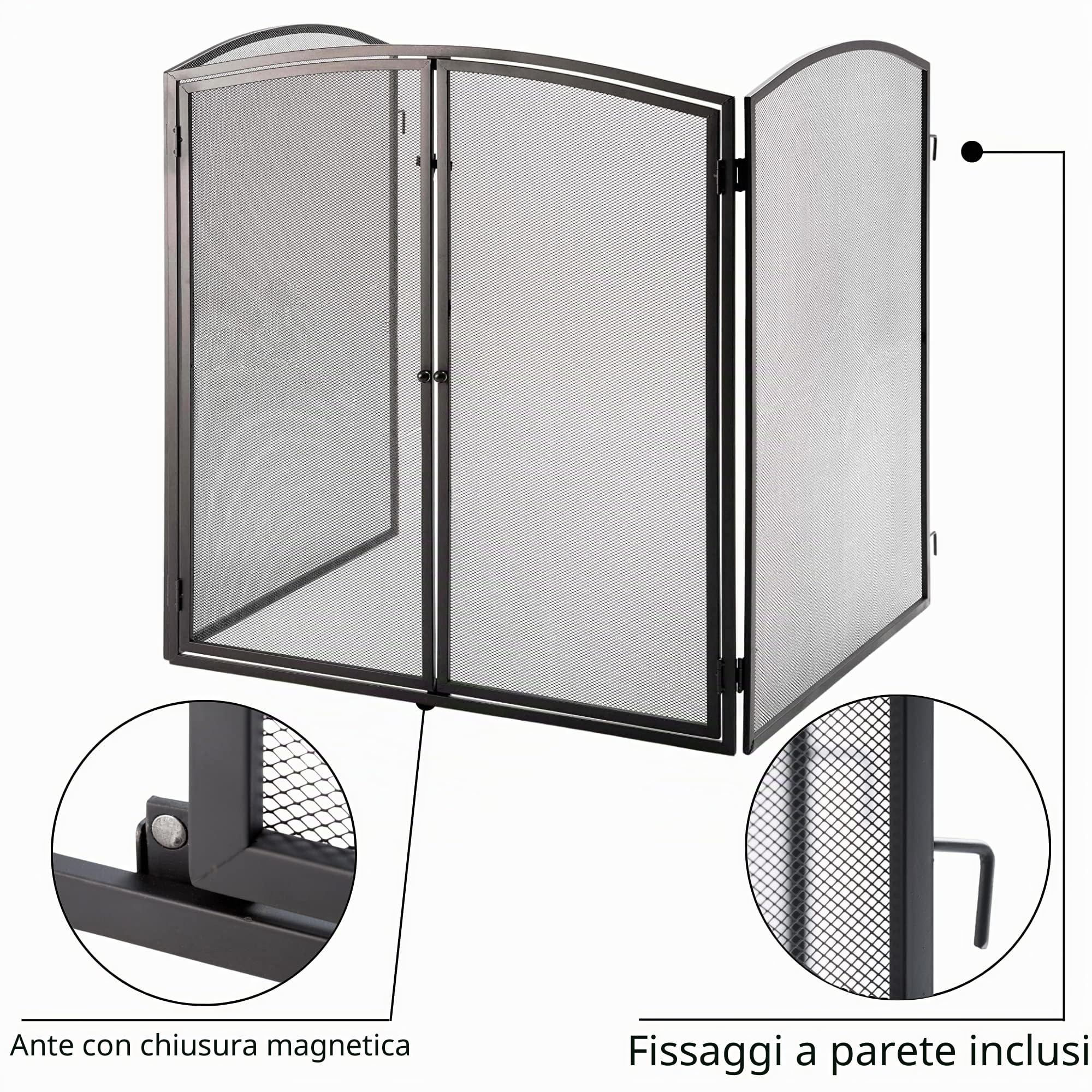 Crannog Protezione Parascintille Stufe Alta qualità/Pannello Stufa H32 Pannello Parascintille con Protezione Bambino