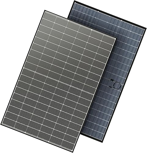 JJN Bifacial - Panel solar de 400 vatios, tipo N 16BB 400 W, 25% módulo solar monocristalino de alta eficiencia para sistemas fotovoltaicos de 12