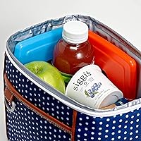 Vista 5 de Cool Coolers de Fit & Fresh Paquete de 4 paquetes de hielo delgados, paquetes de hielo reutilizables de congelación rápida que ahorran espacio