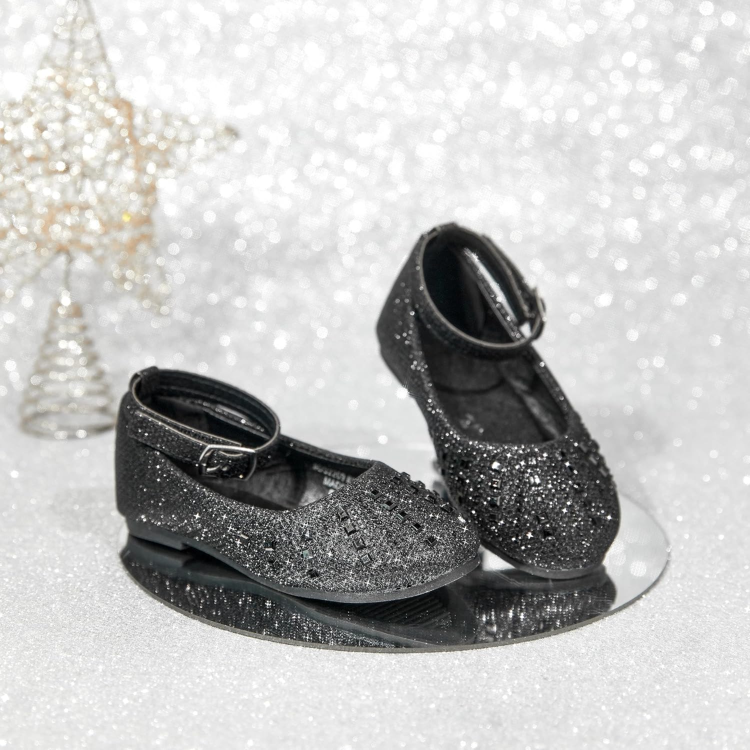 Kolan Toddler Little Girls Mary Jane Ballet Flat Soft Lining Dress Shoes