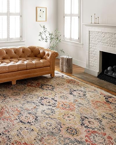 Miniatura 1 de Loloi II Jocelyn Collection JOC-07 - Alfombra de área de transición de 6 pies y 7 pulgadas x 9 pies y 7 pulgadas, caquimulticolor