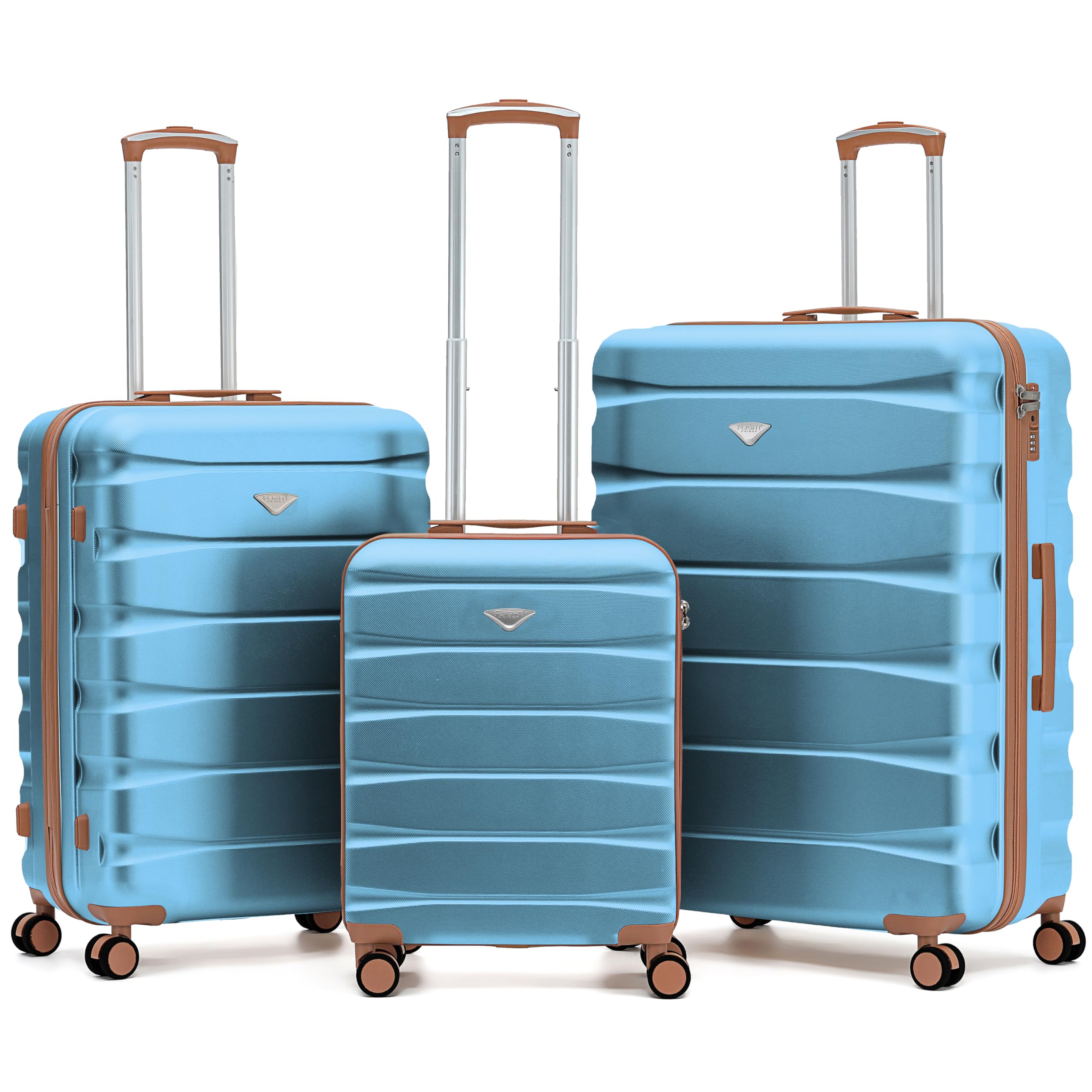 Flight Knight Underseat Cabin Suitcase 45x36x20cm | Free Hand Luggage for EasyJet & Wizz Air | Lightweight ABS Hard Shell with 8 Silent-Glide Spinner Wheels | Max Space Travel Bag — view 264