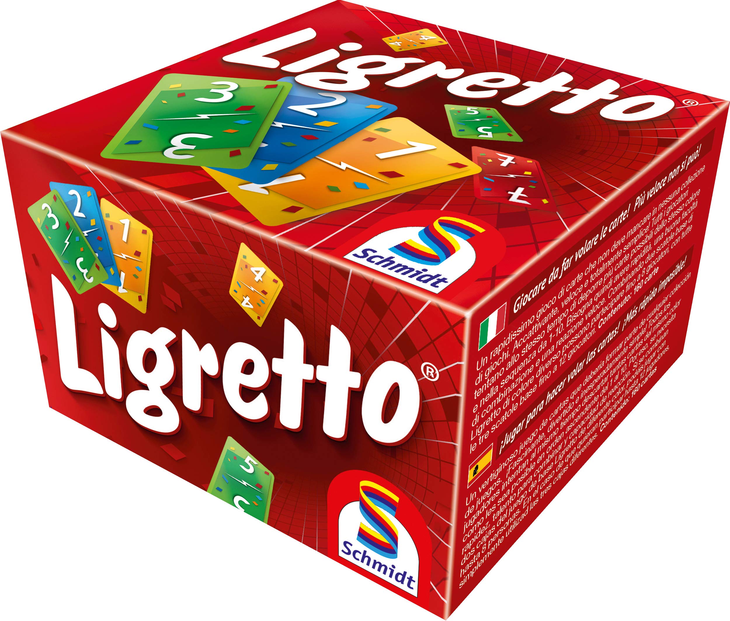 Schmidt | Ligretto Red | Card Game | Ages 8+ | 2 to 4 Players | 15 mins Minutes Playing Time