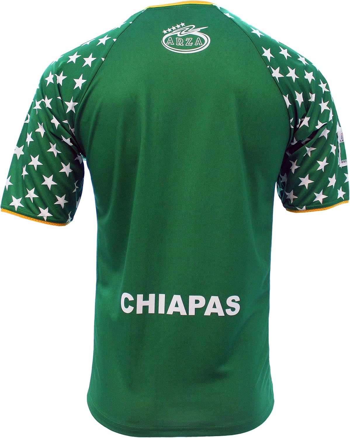 ARZA Men’s Chiapas Soccer Fan Jersey – Green or White Star Design, Short Sleeve Lightweight Polyester - Image 4