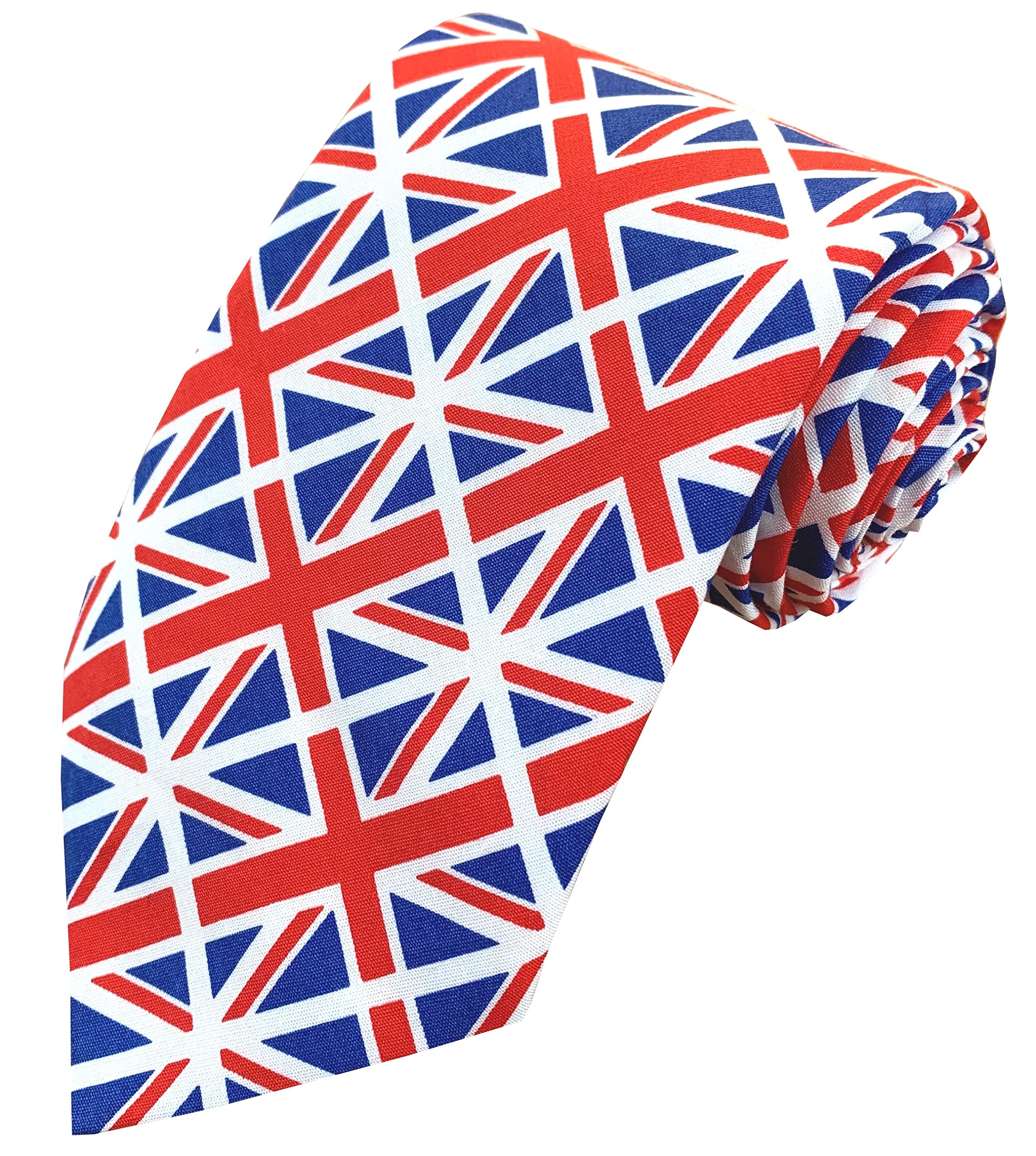 Men's 100% Cotton British Union Jack Flag Neck Tie