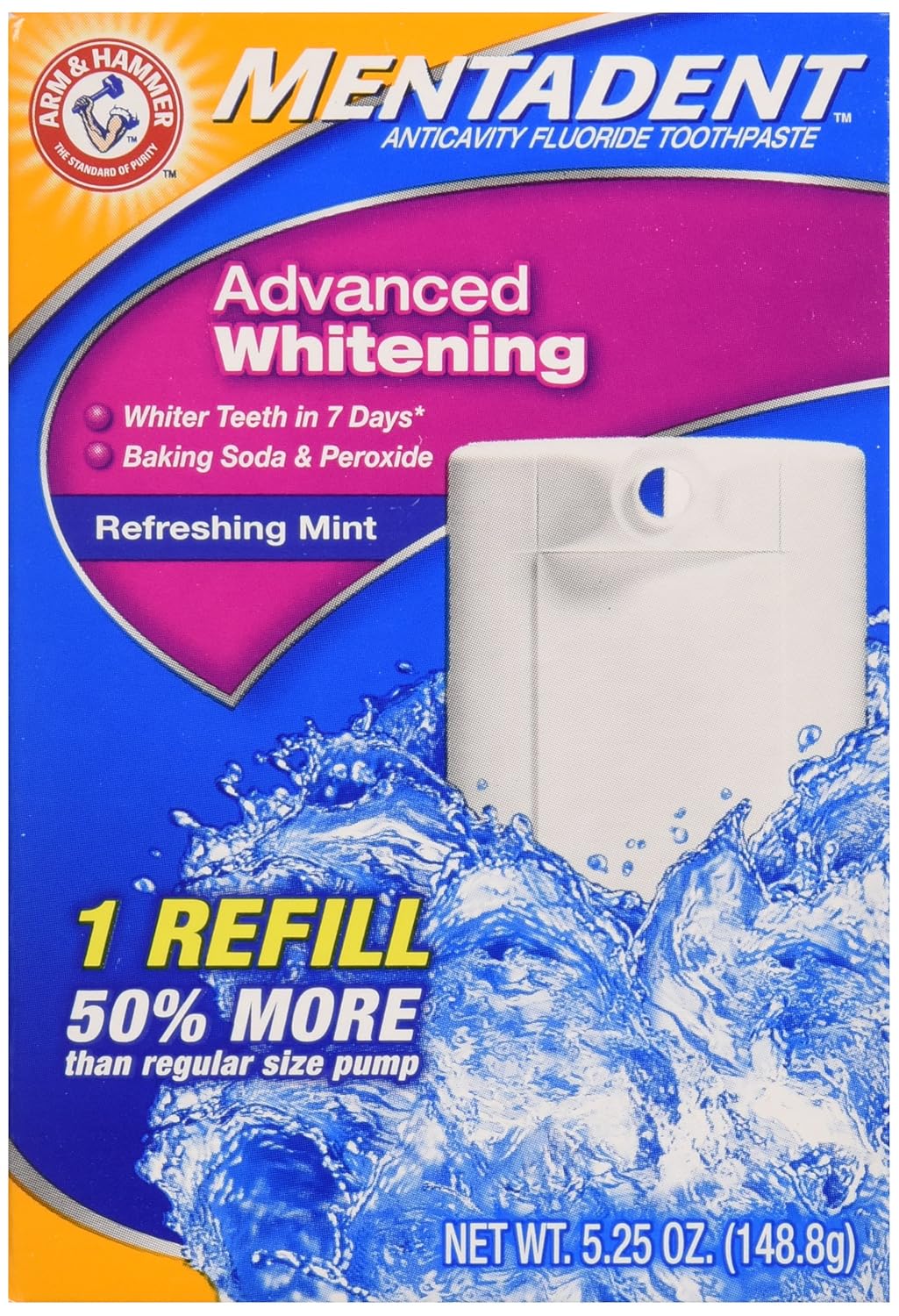 Mentadent Advanced Whitenening Anticavity Fluoride