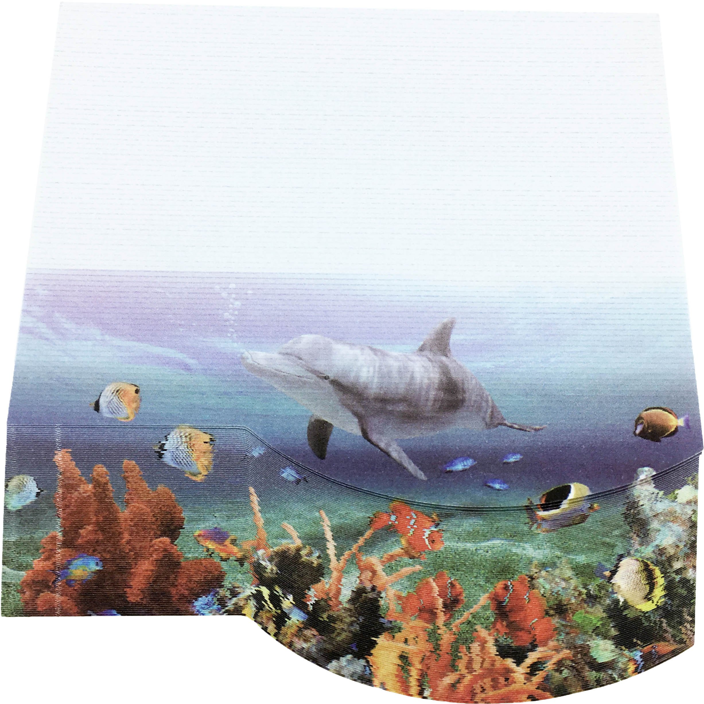 4A 3D Shape Printed Sticky Notes Memo Pad, Ocean World of The Atlantic Ocean Print, 3.75 x 4.13 Inches, Cute Sticky Notes for Note Taking Reminders