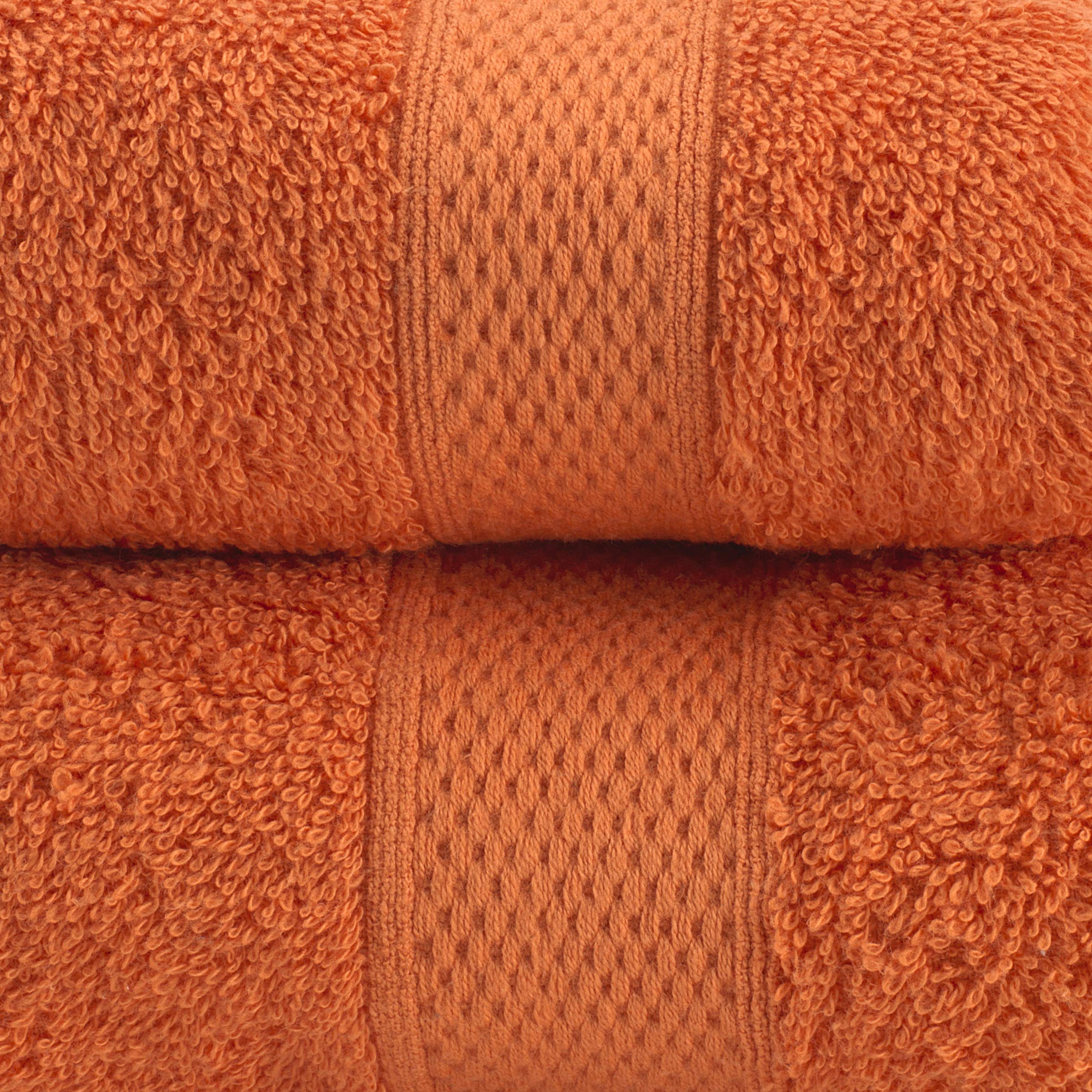 Serviettes De Bain 100% Coton Peigné - Lot De 2 (70x140 Cm + 50x90 Cm), Grammage 450 G/m²