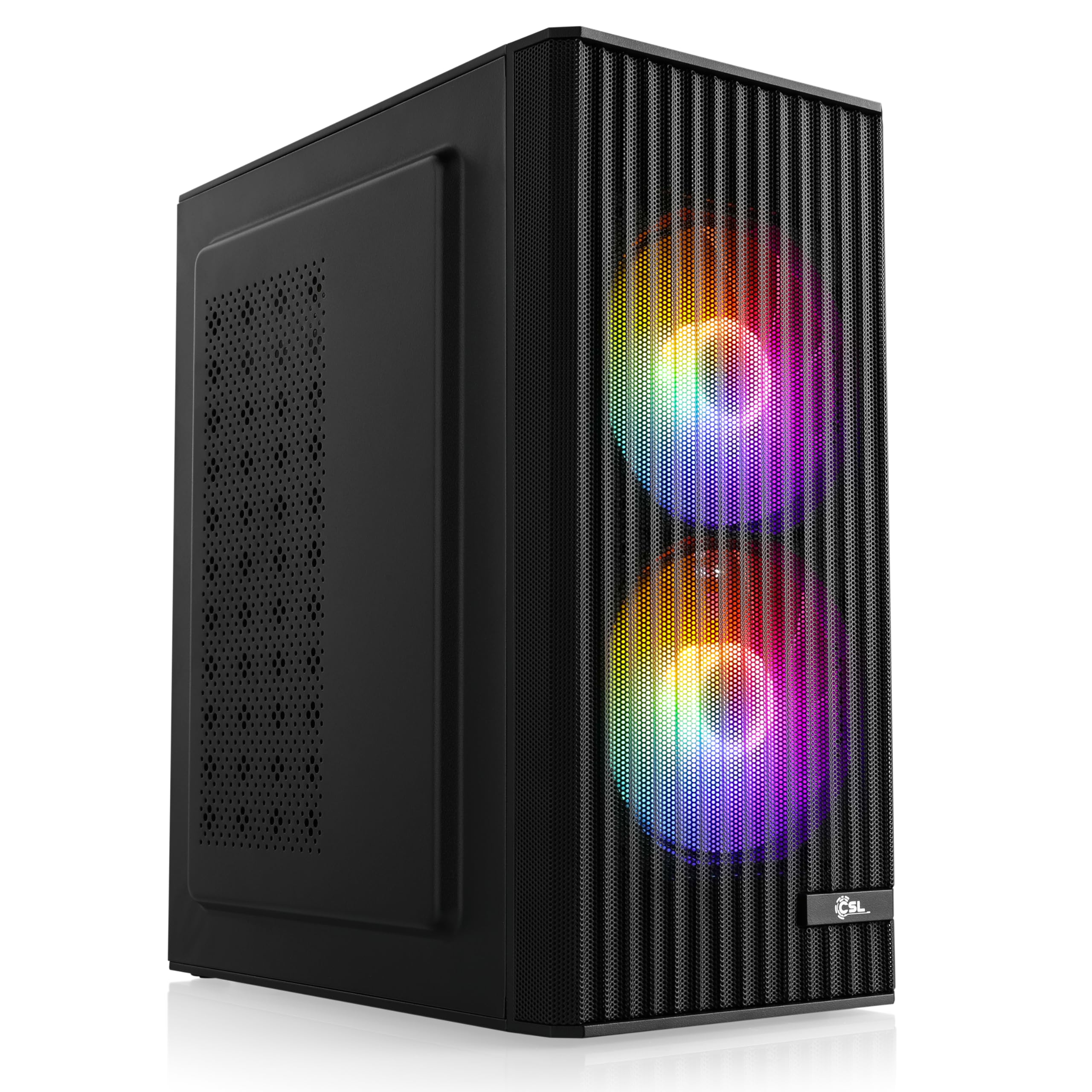 Gaming PC mit Windows 11 Pro | AMD Ryzen 5 5500 6X 3.6 GHz | RTX 5050 | 500 GB M.2 NVMe | 16 GB DDR4 RAM | Computer für Zocker, Gamer Desktop Rechner zum Spielen | A16001
