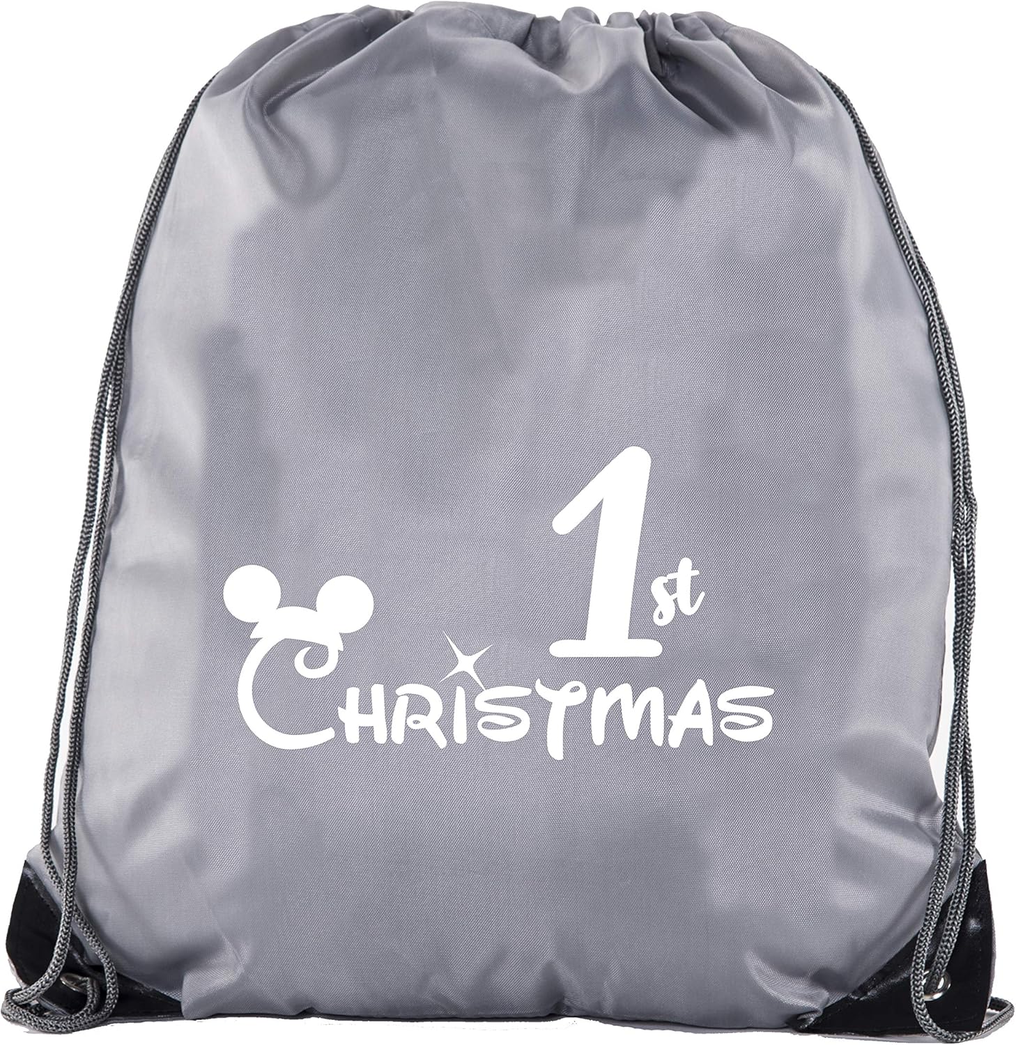 1st Christmas Cinch Bags, Funny Drawstring Bags, Gift Bags for Kids!