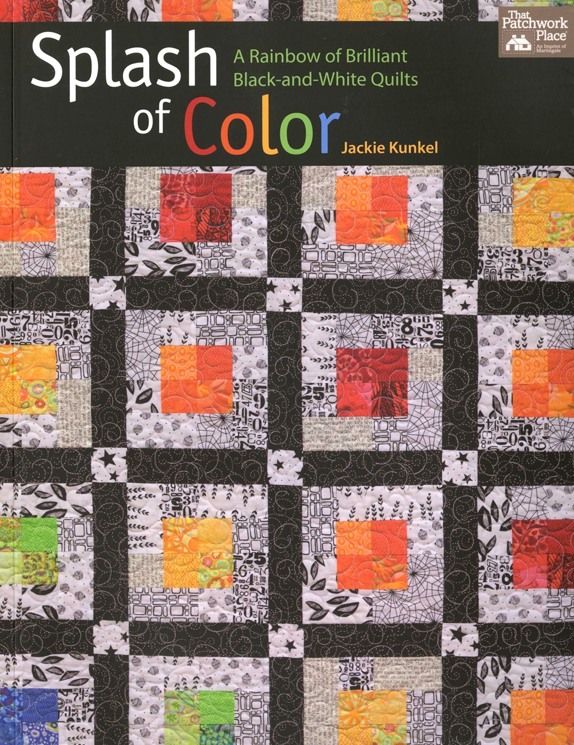 Splash of Color: A Rainbow of Brilliant Black-and-White Quilts