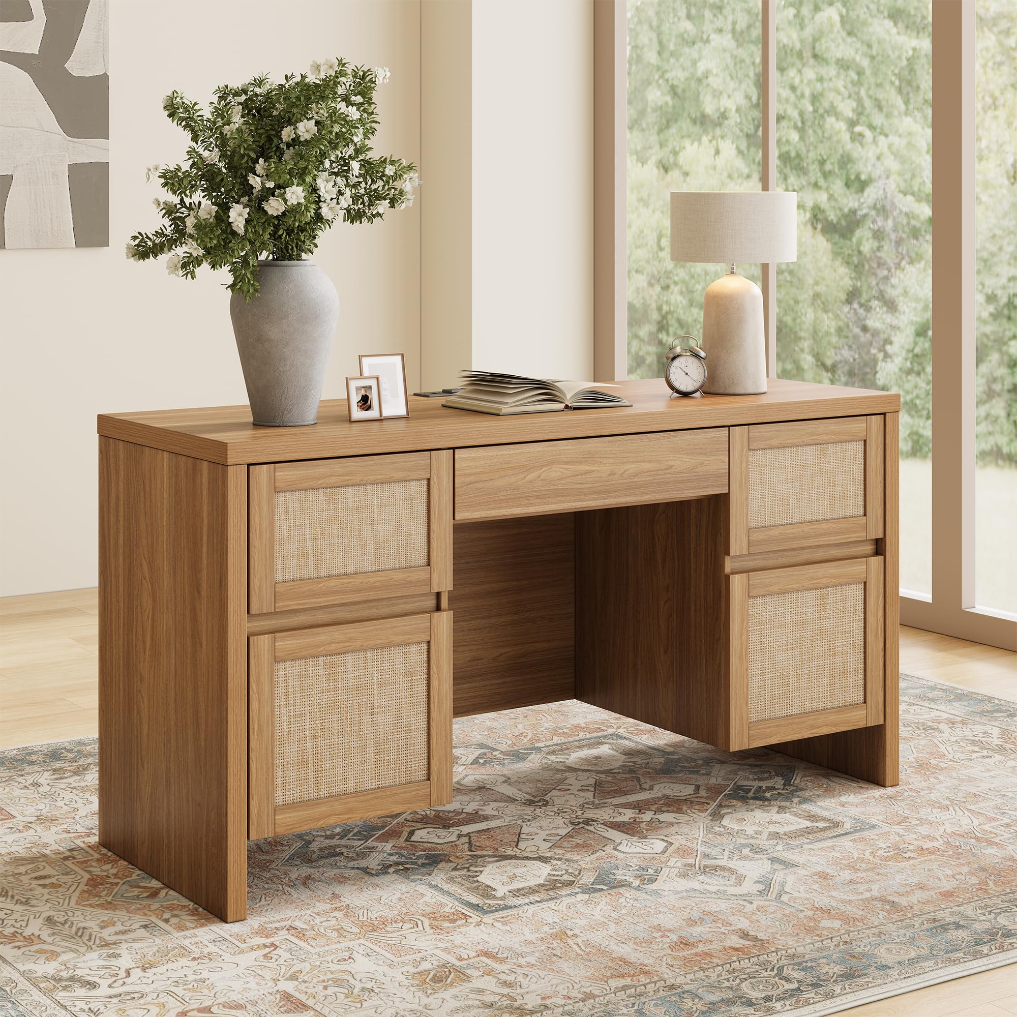 Amazon.com: Yechen Executive Desk with 5 Drawers, 57