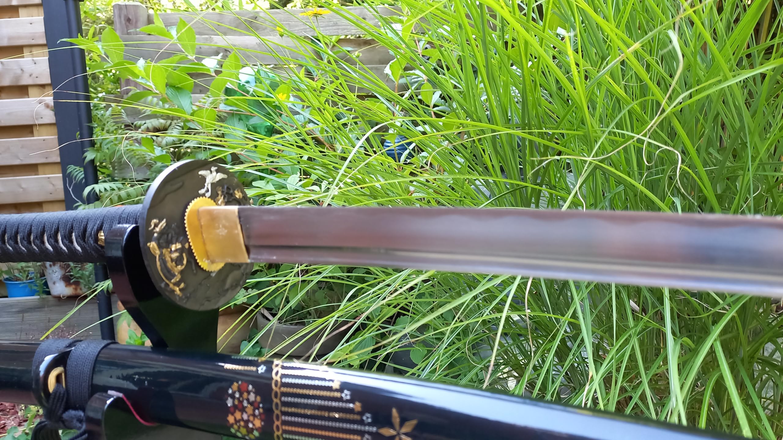 Samurai Schwerter Katana Practical - scharf, echt & handgeschmiedet - Katana Schwert ohne Ständer - echtes Japanisches Samurai Sword aus Kohlenstoffstahl - Japan Deko Katanas