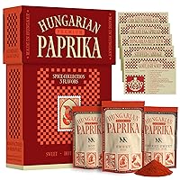 Vista 13 de Paprika dulce húngara Premium en polvo (4 oz) - Sin transgénicos - Color rojo profundo vibrante - Denominación de origen protegida (DOP): Región