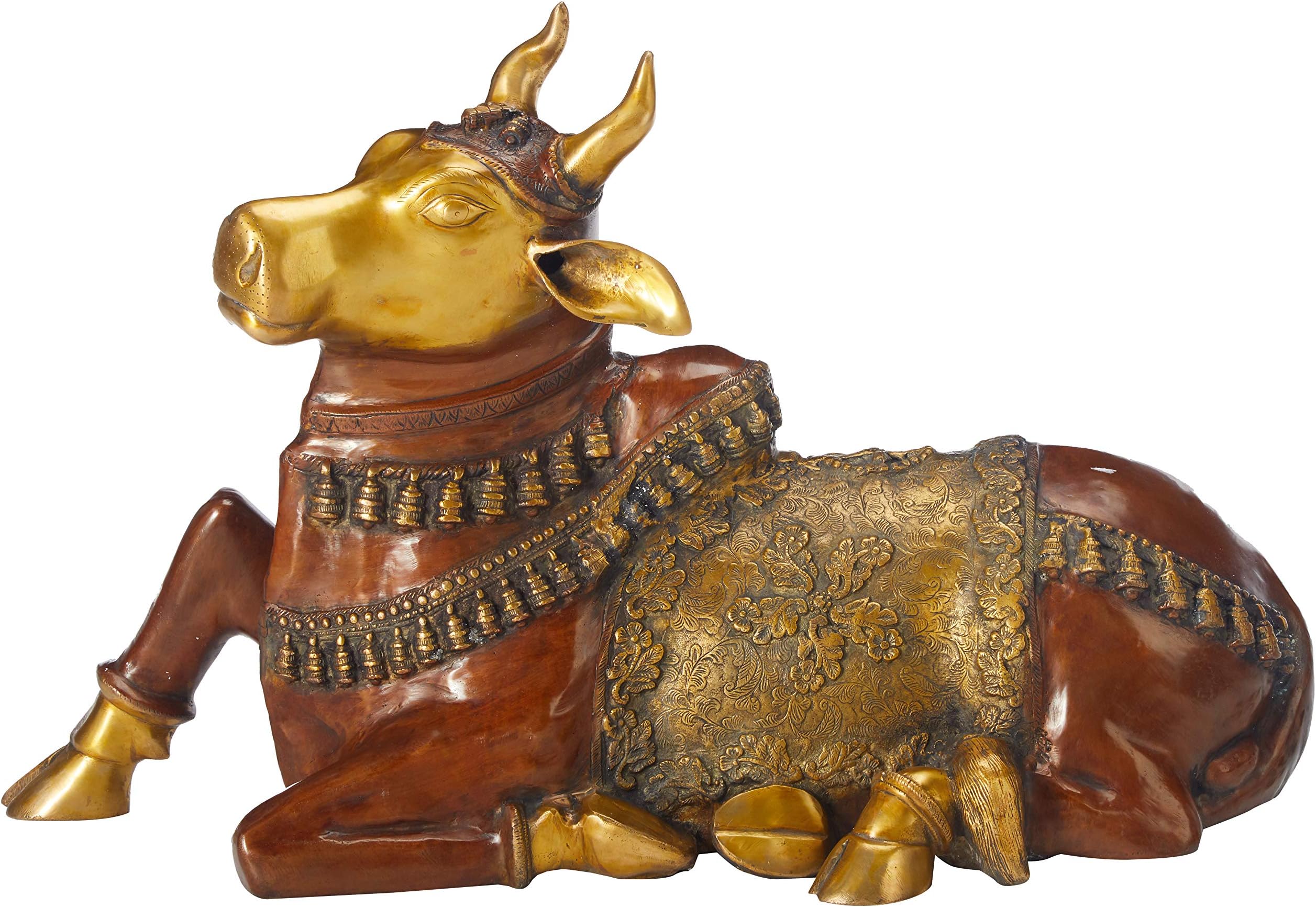 VZX535 Statue Sitting Cow Nandi Showpiece