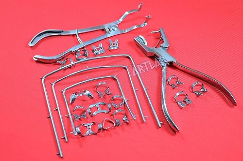 Miniatura 3 de Juego de 20 abrazaderas de goma de acero inoxidable + marcos de 3 pulgadas, 4 pulgadas, 5 pulgadas + alicates de perforación + pinzas de abrazadera