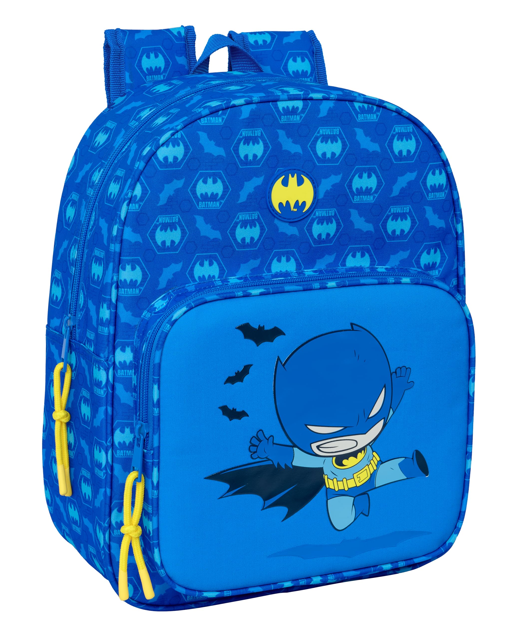 Safta BATMAN PREESCOLAR – Animated Children's School Backpack, Children's Backpack, Adaptable to Trolley, Ideal for Children of School Age, Comfortable and Versatile, Quality and Resistance, 26 x 11 x