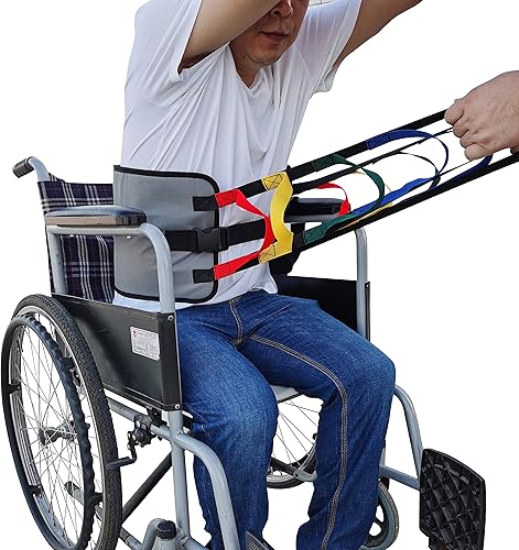 Miniatura 7 de 38.5 Inch Transfer Sling Heavy Duty Mobility Elderly Lift Assist Gait Belt, Sponge Padded Patient Stand Assist Sling, Safety for Patient Care(Pink)