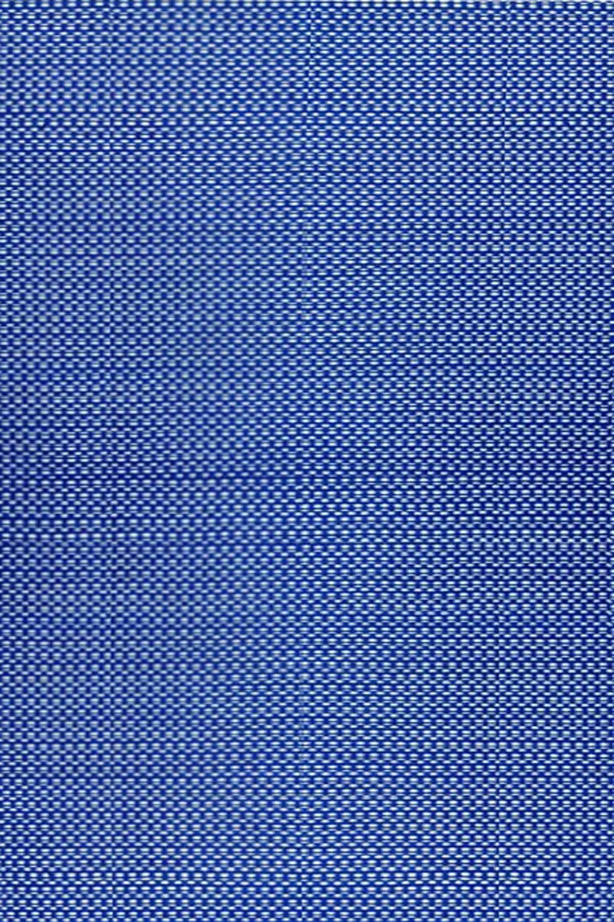 Mad Mats® Geometric Outdoor Rug, Reversible Plastic Mat (Runner 2.5' x 8', Basic - Blue/White)