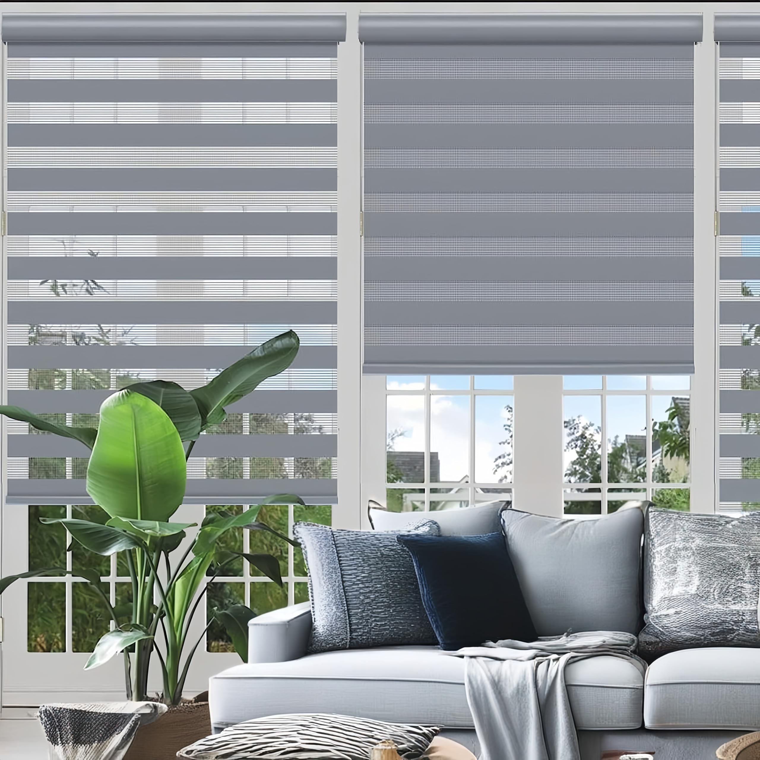 Amazon.com: HWDERA Custom Cut to Size Horizontal Cordless Zebra