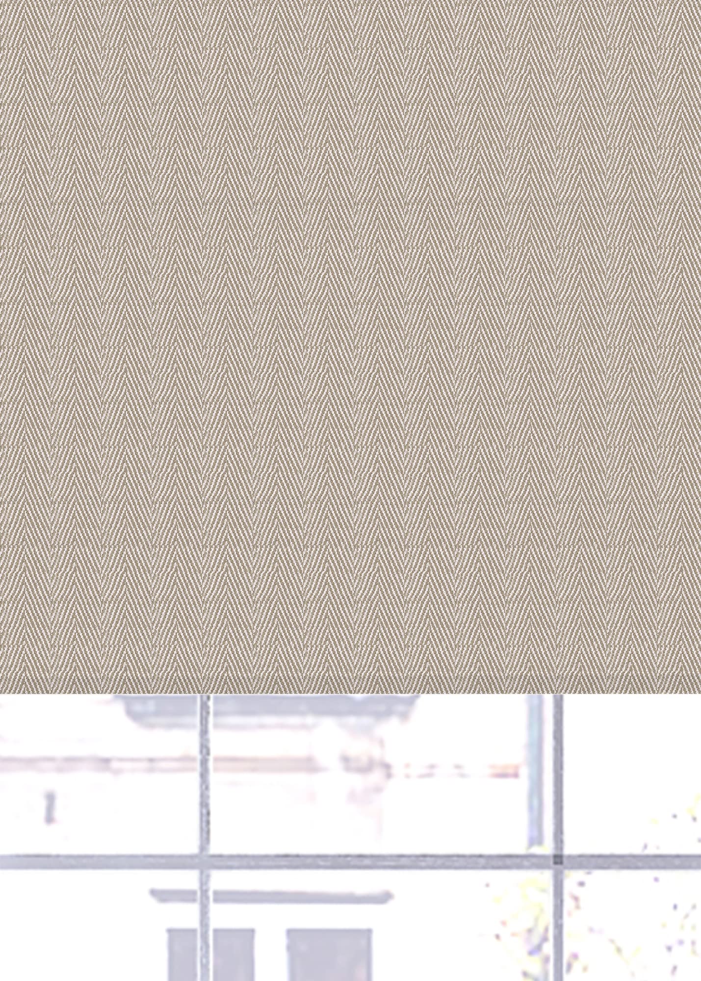 Lister Cartwright Beige Blackout Roller Blinds Windows Child Safety Herringbone Effect Made To Measure(, 60 Cm Width X 140 Cm Drop)