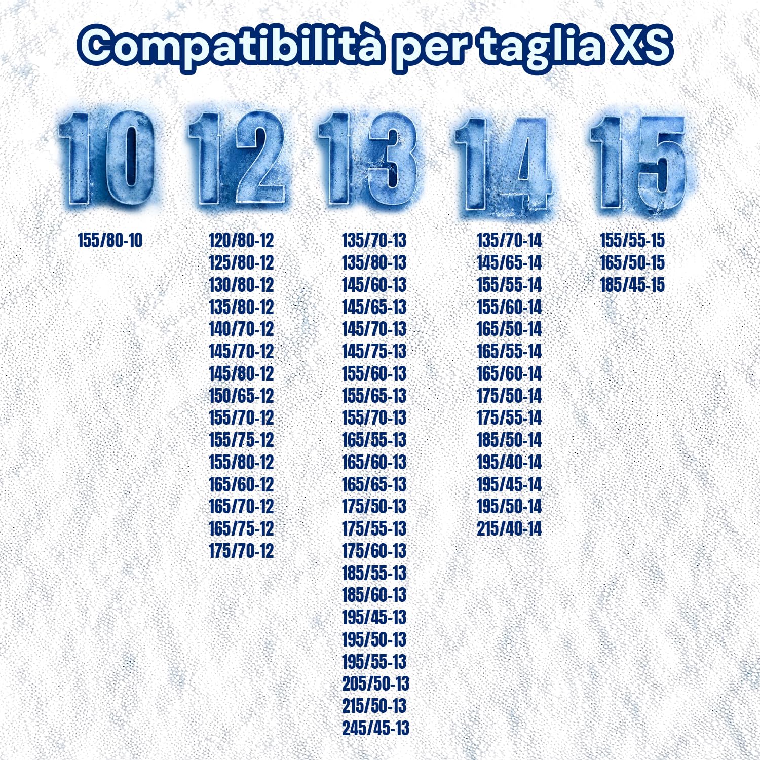 Wintem Chaussettes de neige autocentrantes idéales pour faire face à l'hiver - faciles à monter sont sûres et approuvées - légères, lavables et réutilisables, adaptées à différentes voitures - Taille